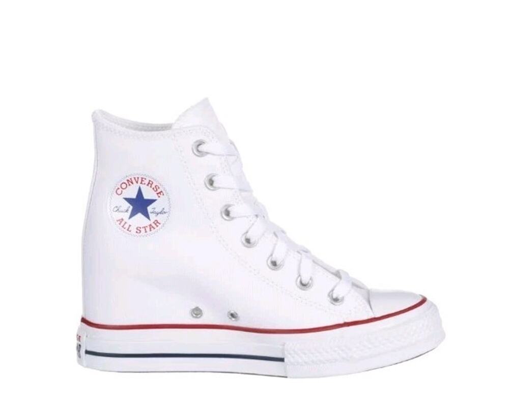 Chuck Taylor All Star Wedge Platform High White Women's Size 7
